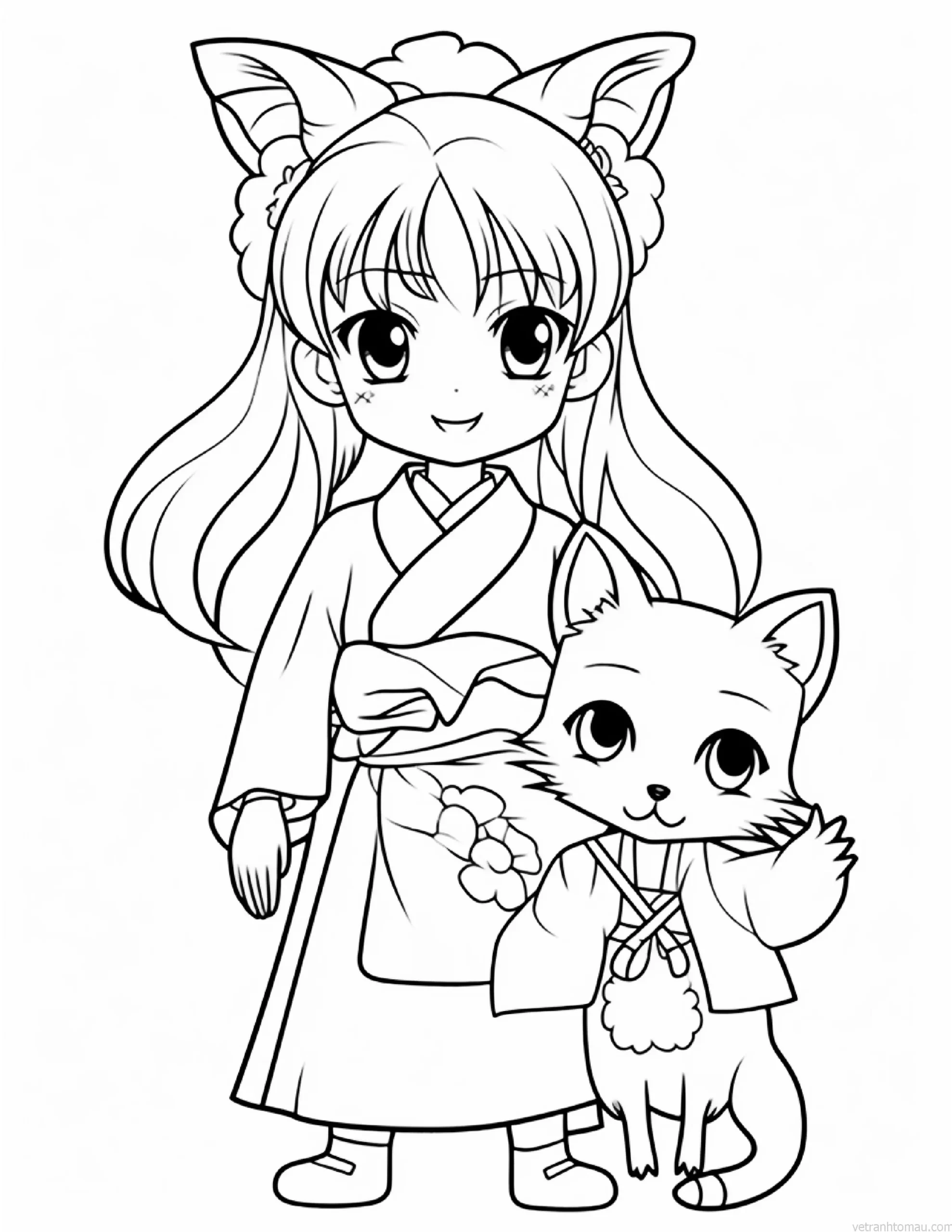 Tranh tô màu công chúa chibi dễ thương siêu cute 6 Tranh To Mau Cong Chua Dep Don Gian Duoc Yeu Thich2 24 Result